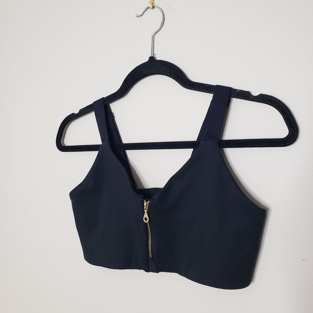 GIRLFRIEND COLLECTIVE Monroe Bra Top Zip Front